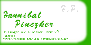 hannibal pinczker business card